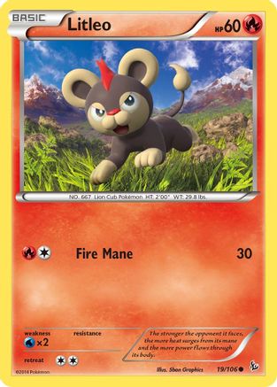 Litleo 019/106 - XY  Flashfire