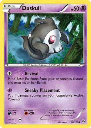Duskull 038/106 - XY  Flashfire