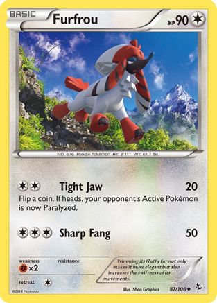 Furfrou 087/106 - XY  Flashfire