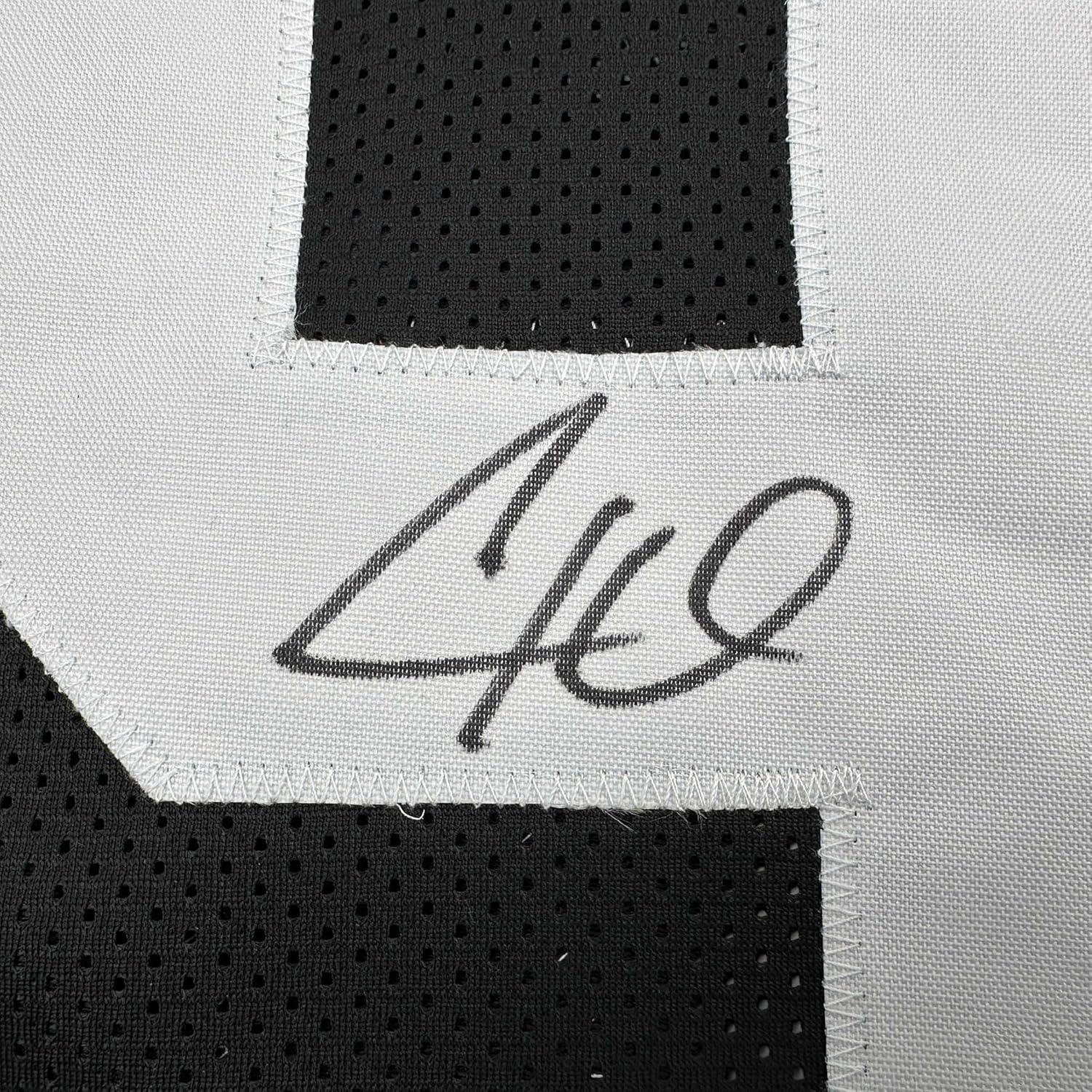 Framed Autographed/Signed Cameron Cam Heyward 35x39 Pittsburgh Retro Black Football Jersey Beckett BAS COA