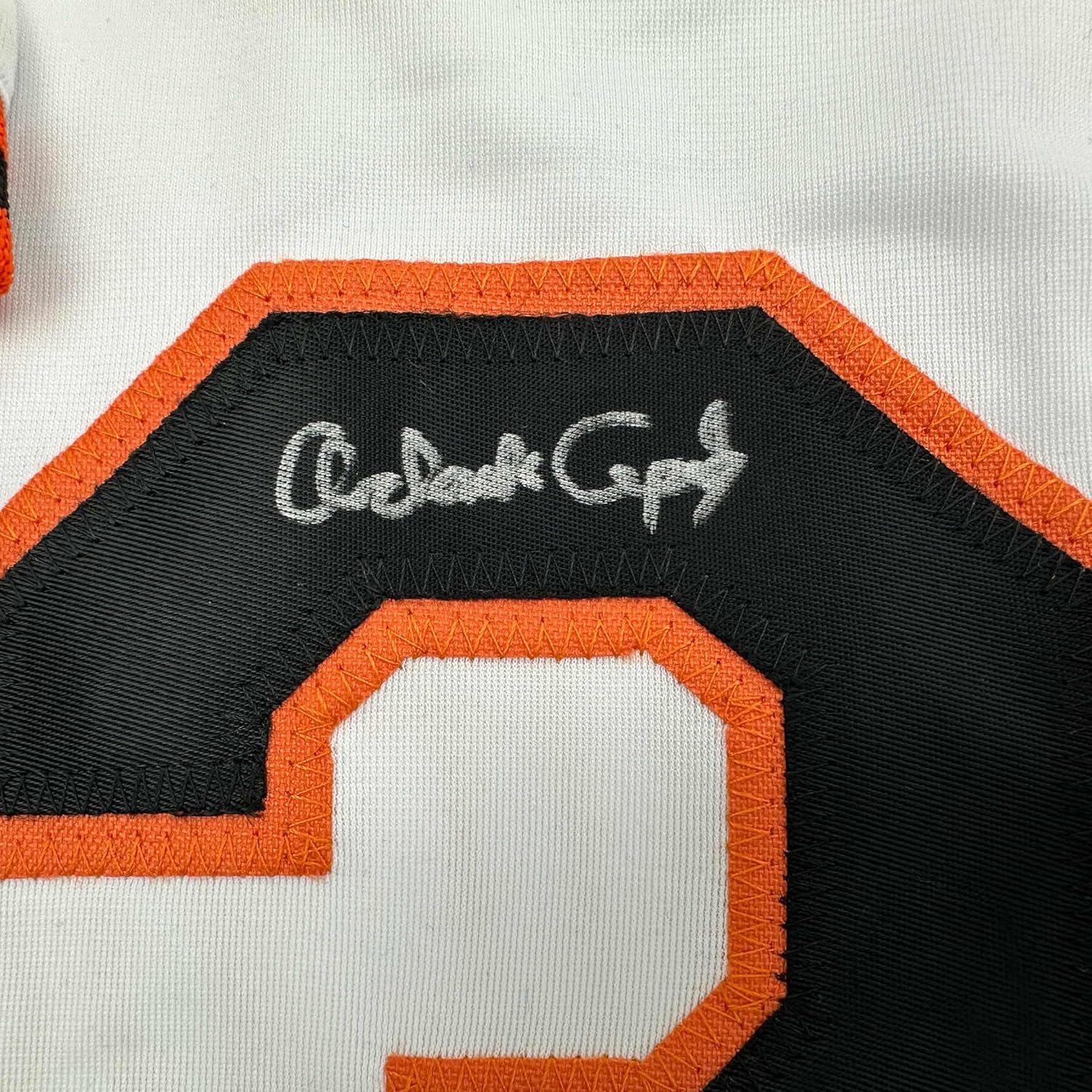 Framed Autographed/Signed Orlando Cepeda 35x39 San Francisco White Baseball Jersey Beckett BAS COA