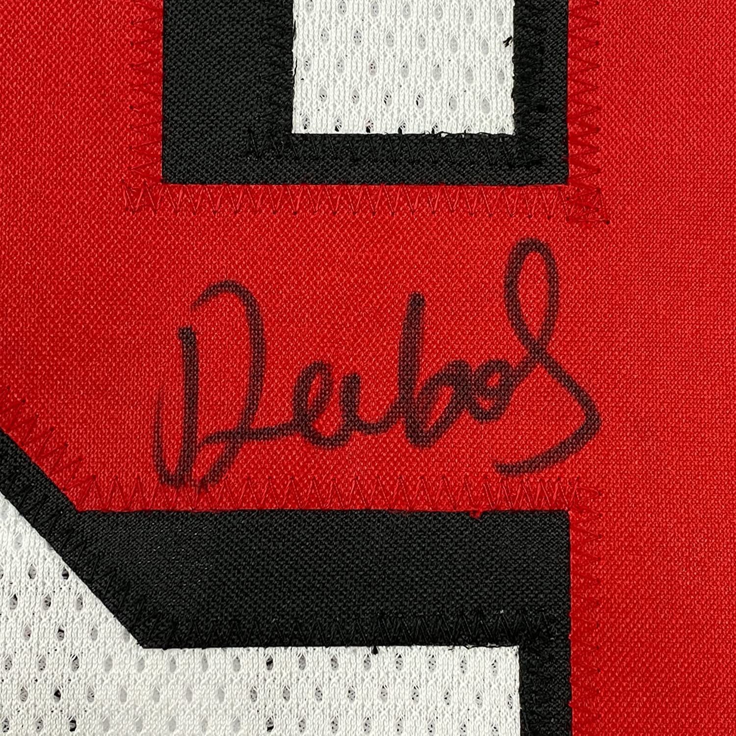 Framed Autographed/Signed Deebo Samuel 35x39 San Francisco White Alternate Football Jersey JSA COA