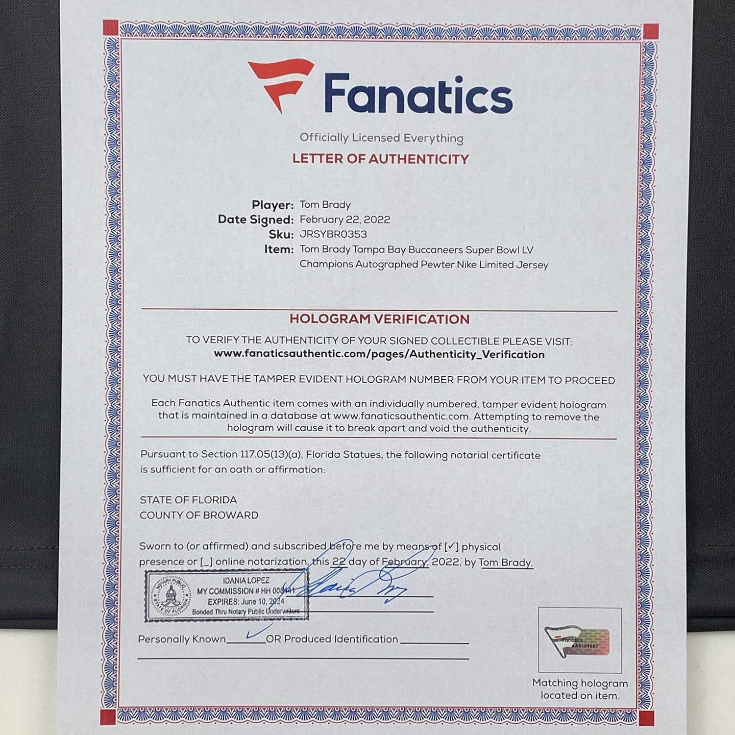 Framed Autographed/Signed Tom Brady 35x39 Tampa Bay Buccaneers Pewter Grey Authentic Nike Limited Football Jersey Fanatics COA/LOA