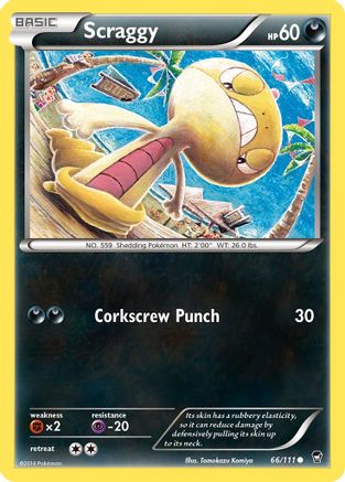 Scraggy 066/111 - XY  Furious Fists