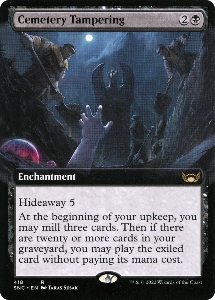 Cemetery Tampering (SNC-418) - Streets of New Capenna: (Extended Art)