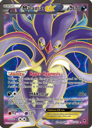 Malamar EX (Full Art) 115/119 - XY  Phantom Forces Holofoil
