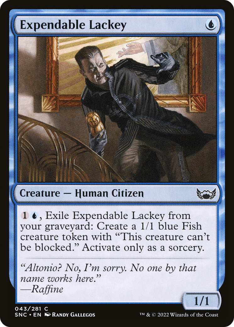 Expendable Lackey (SNC-043) - Streets of New Capenna Foil