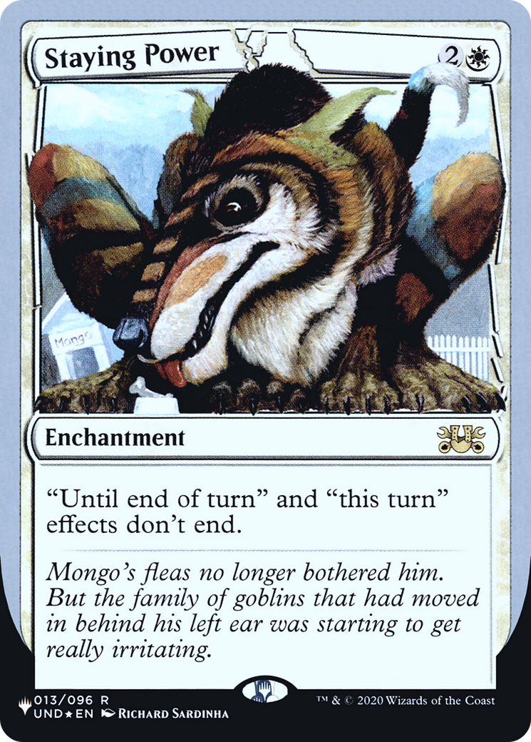 Staying Power (LIST-008) - The List (Unfinity Foil Edition) Foil