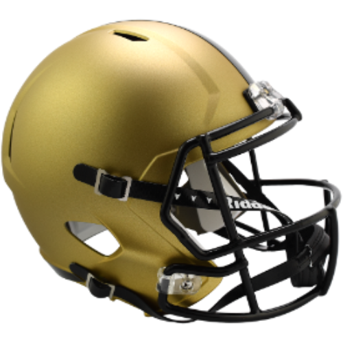 Army Black Knights Full Size Authentic Speed Football Helmet-Gold NCAA