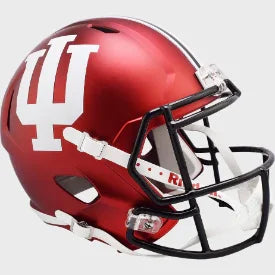 Indiana Hoosiers Full Size Speed Replica Football Helmet Anodized Crimson - NCAA