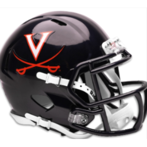 Virginia Cavaliers NCAA Mini Speed Football Helmet  V-Saber - NCAA