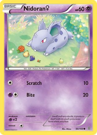 Nidoran (F) 066/160 - XY  Primal Clash