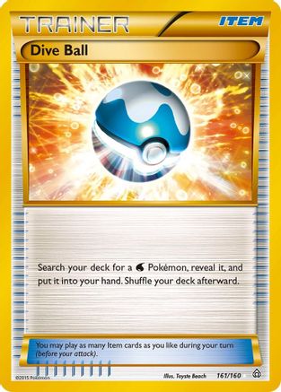 Dive Ball (Secret Rare) 161/160 - XY  Primal Clash Holofoil