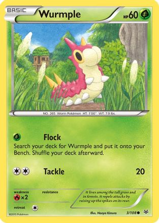 Wurmple 003/108 - XY  Roaring Skies