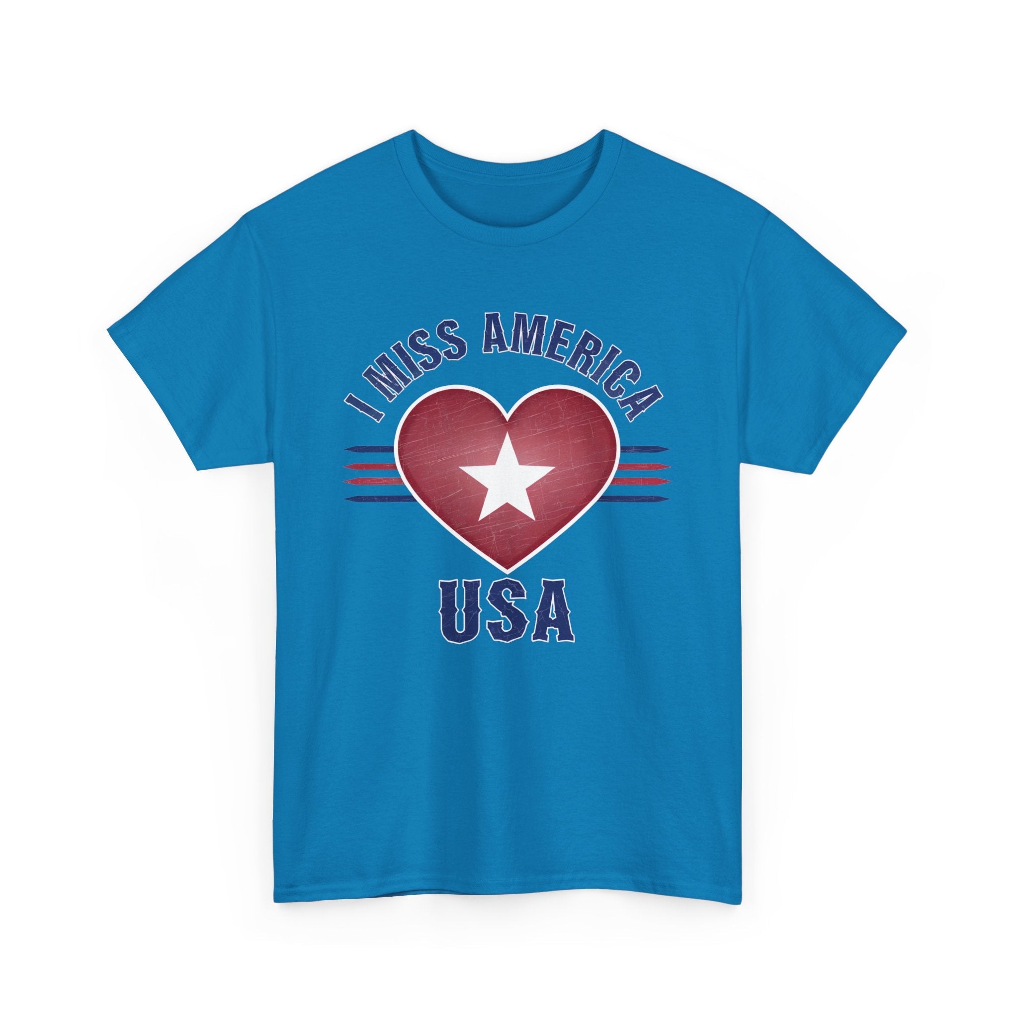 "I Miss America" Heart Unisex Heavy Cotton Tee