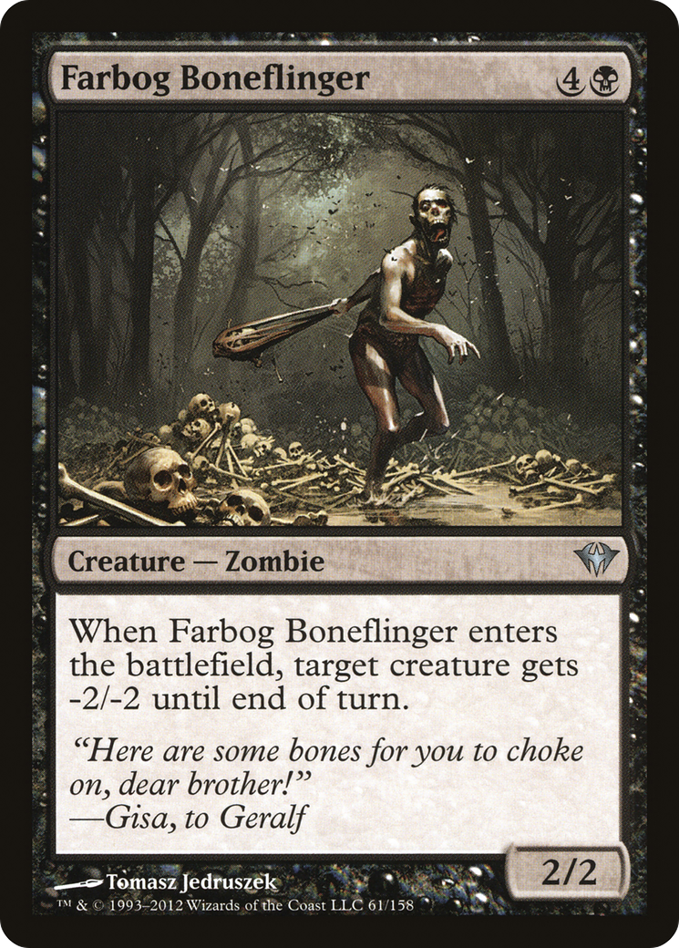 Farbog Boneflinger (DKA-061) - Dark Ascension Foil
