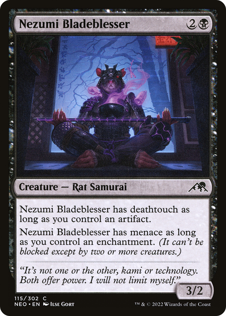 Nezumi Bladeblesser (NEO-115) - Kamigawa: Neon Dynasty Foil
