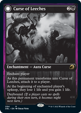 Curse of Leeches // Leeching Lurker (DBL-094) - Innistrad: Double Feature: (Double Faced Transform)