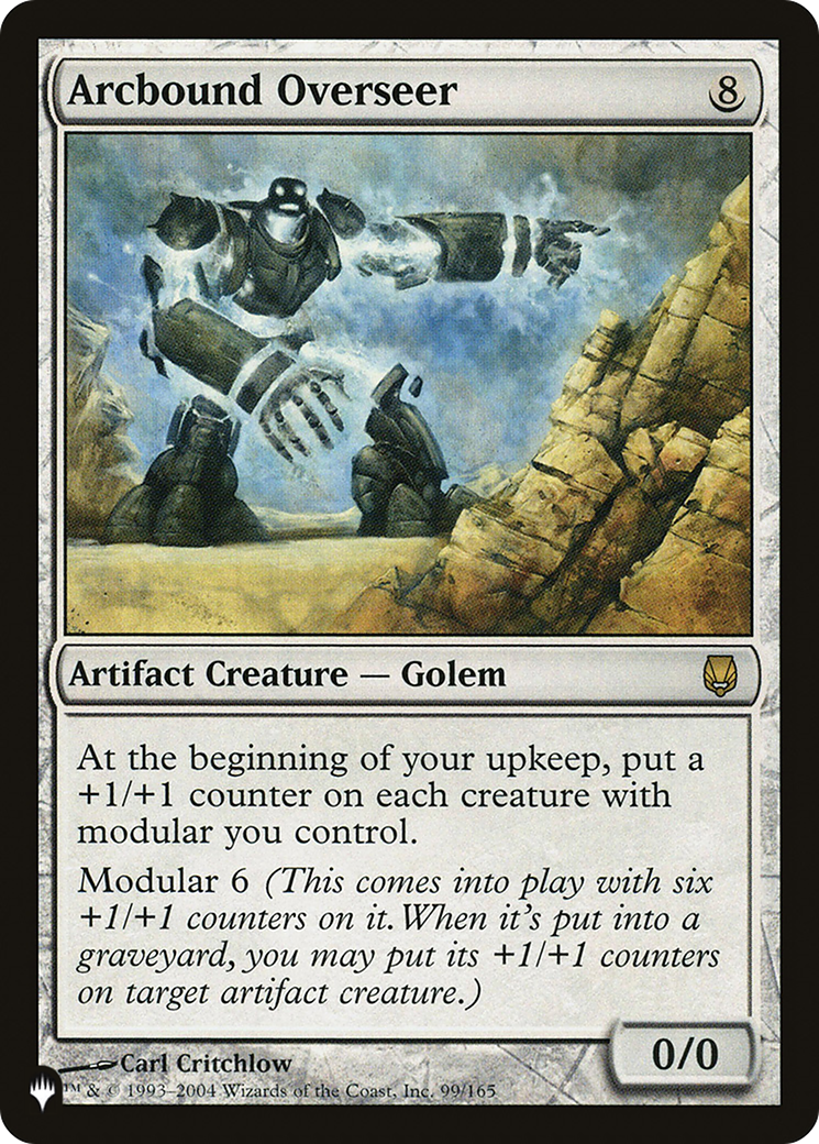 Arcbound Overseer (LIST-DST-99) - The List