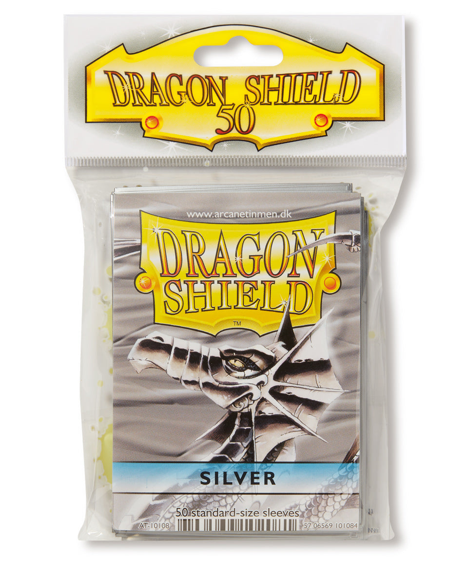 Dragon Shield: Standard 50ct Sleeves - Silver (Classic)