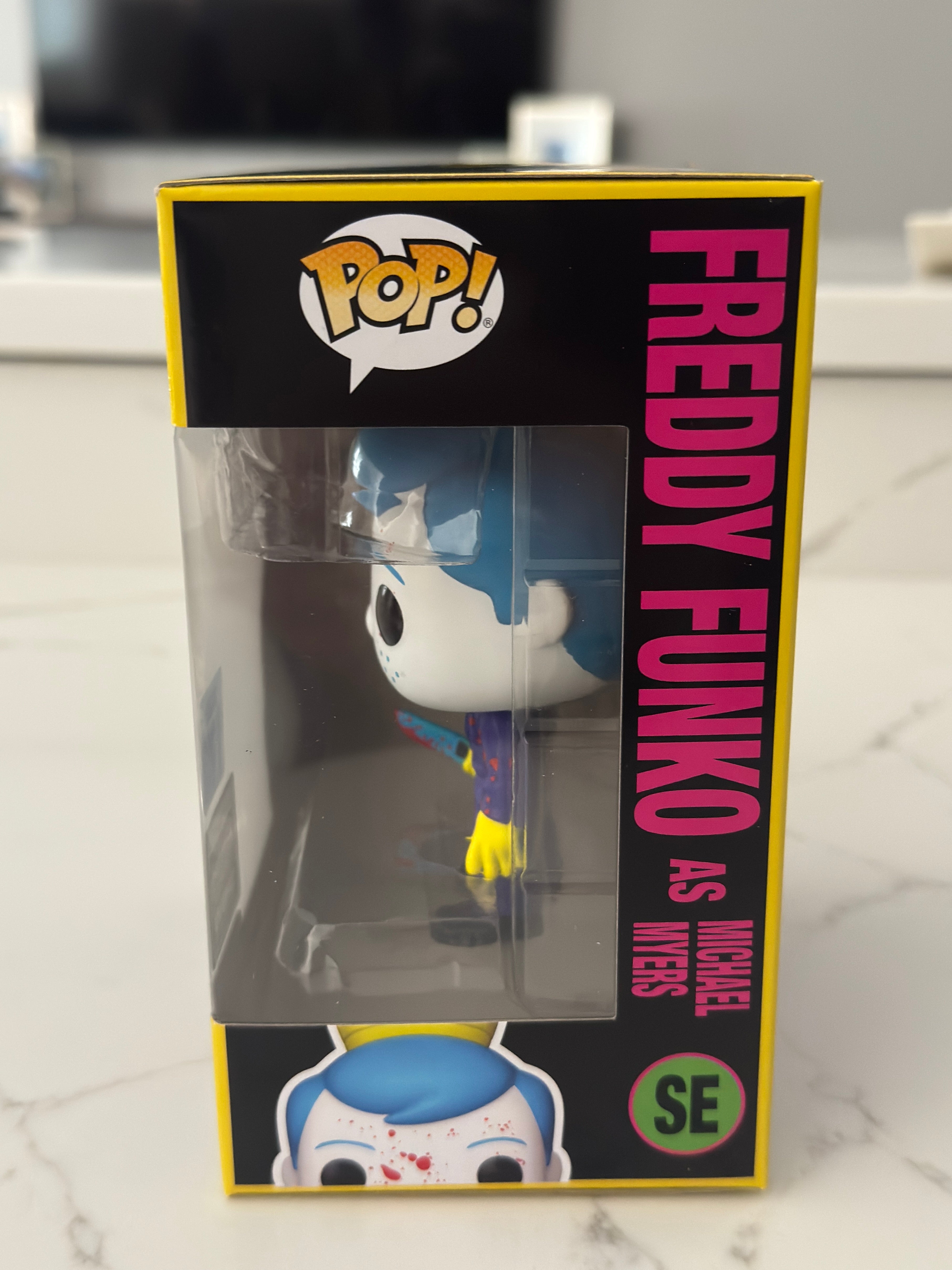 Funko Fundays Experience 2025: Pop! Originals HORROR Halloween Freddy Funko as Michael Myers (Blacklight) LE150