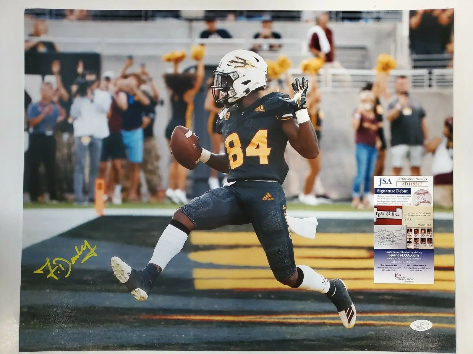 Arizona State Sun Devils Frank Darby Autographed Signed 16X20 Photo Jsa Coa