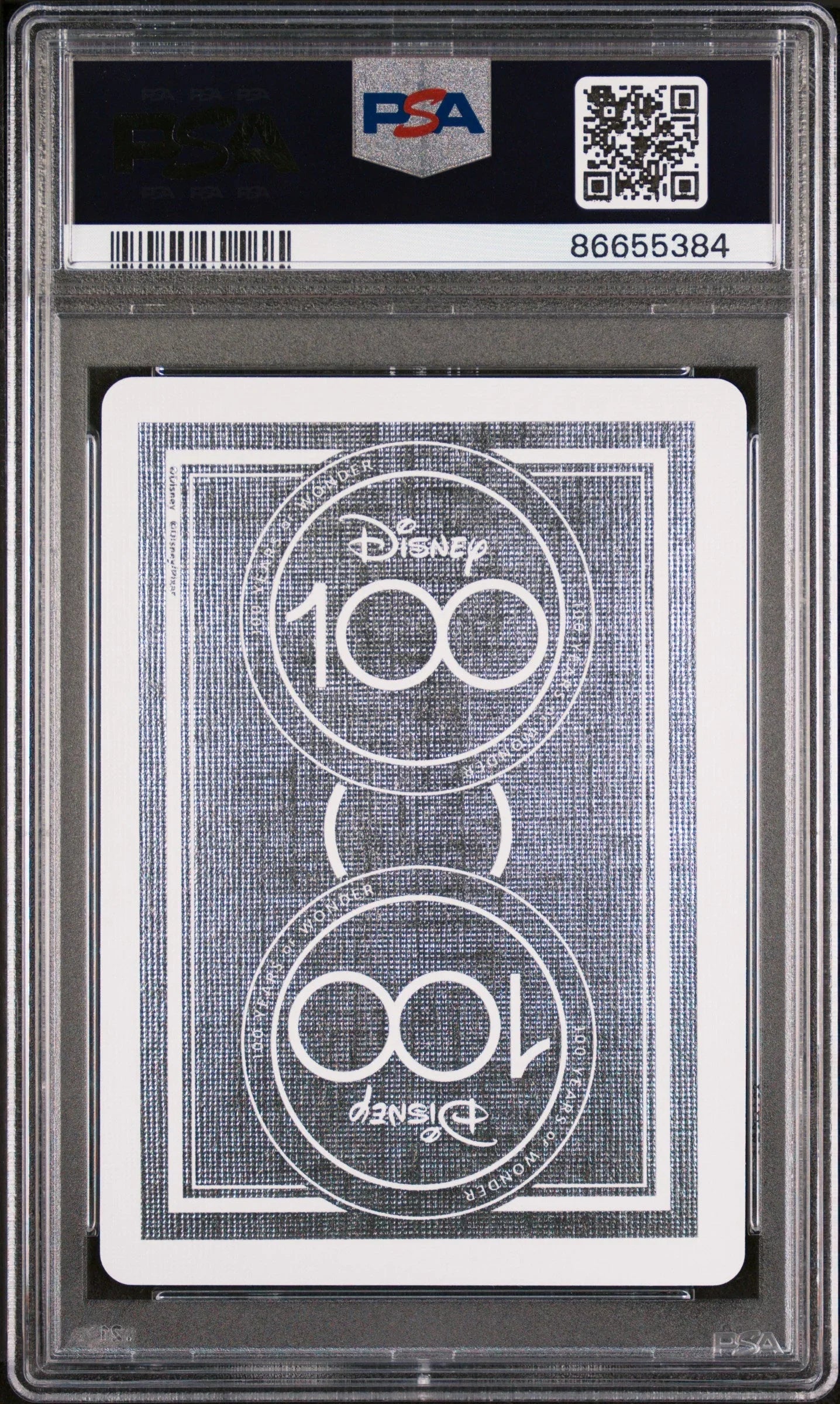2023 DISNEY 100 PLAYING CARDS SNOW WHITE 3 OF CLUBS PSA 10
