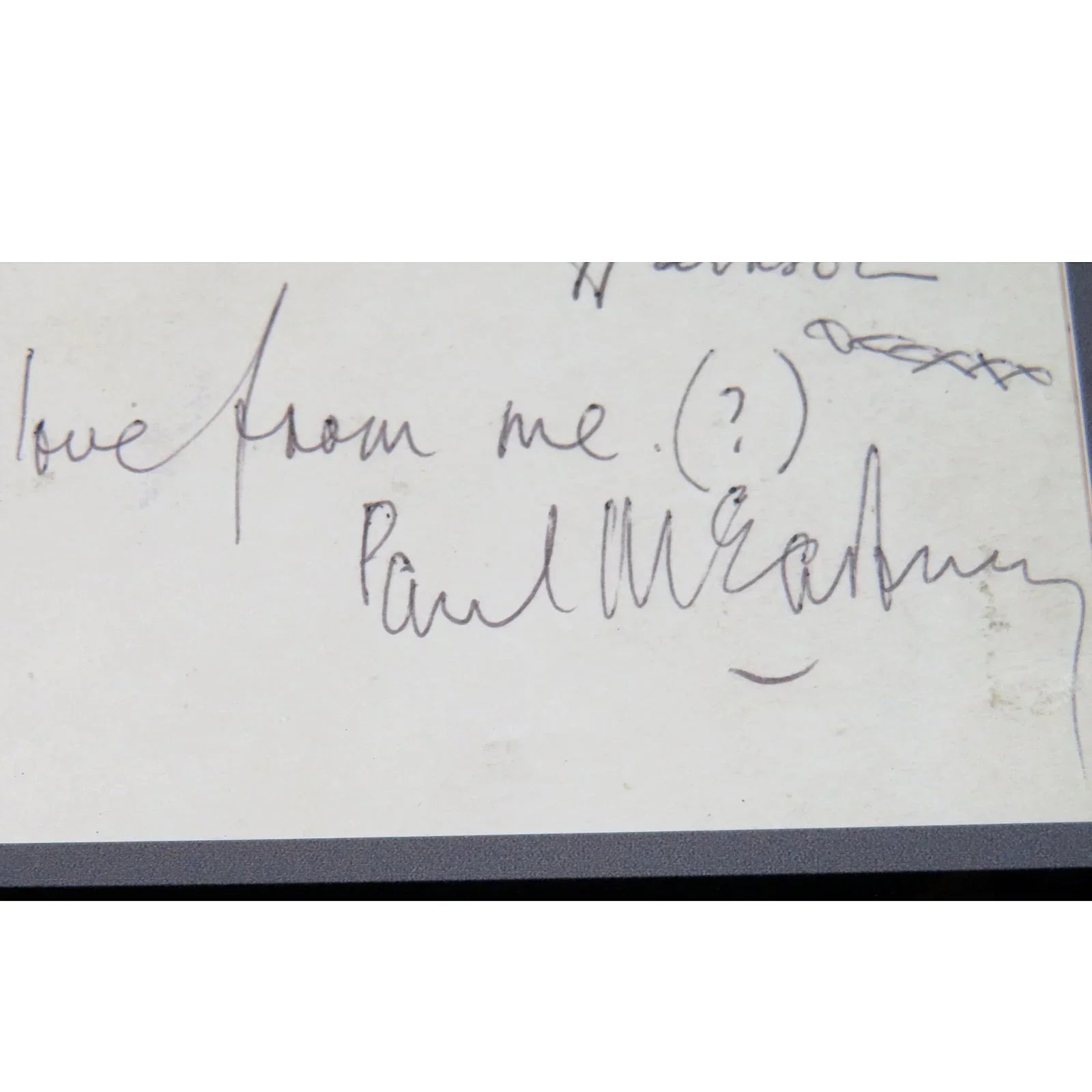 The Beatles Band Autographed Cut Music Display 15 by 30 Framed Piece - JSA , BAS , Caiazzo