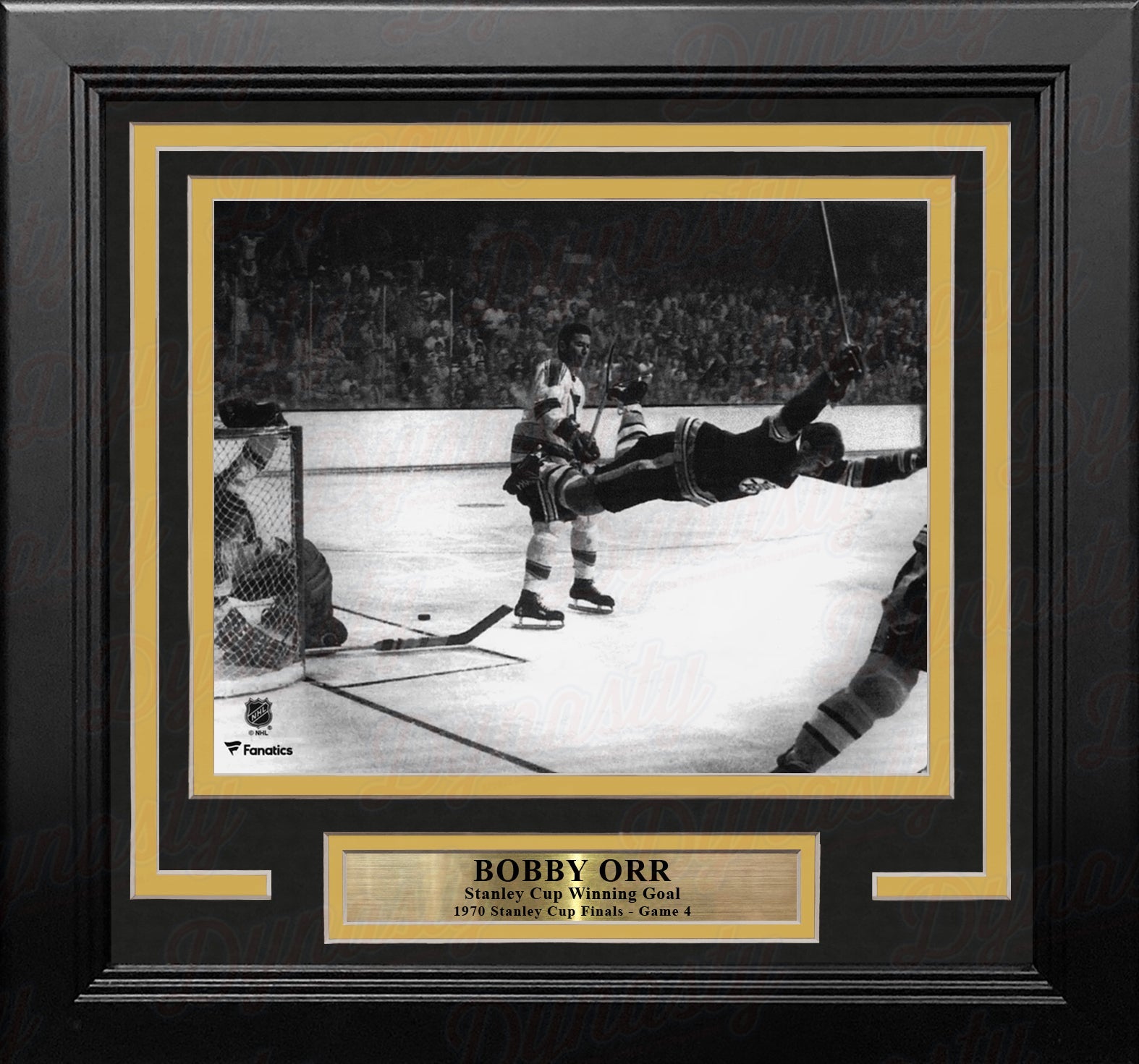 Bobby Orr Boston Bruins 1970 Stanley Cup Game-Winning Goal 8" x 10" Framed Hockey Photo