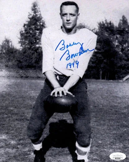Bobby Bowden Autographed Samford University Bulldogs (White Jersey) Playing 8x10 Photo w/ "1949" - JSA