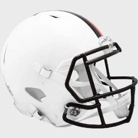 Cleveland Browns Full Size Authentic Speed Football Helmet 2023 White Out - NFL