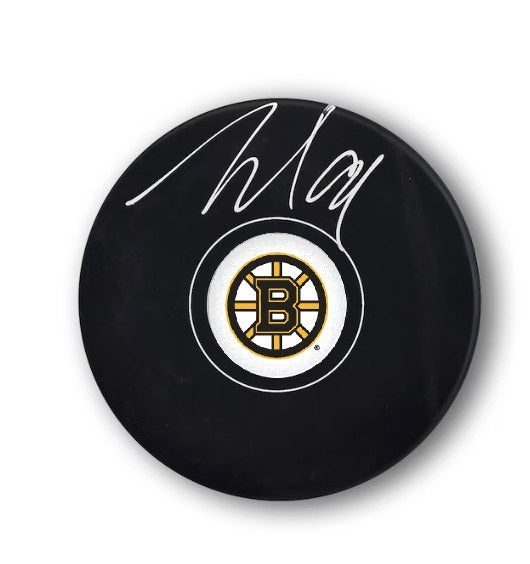 Nikita Zadorov Boston Bruins Autographed Hockey Puck