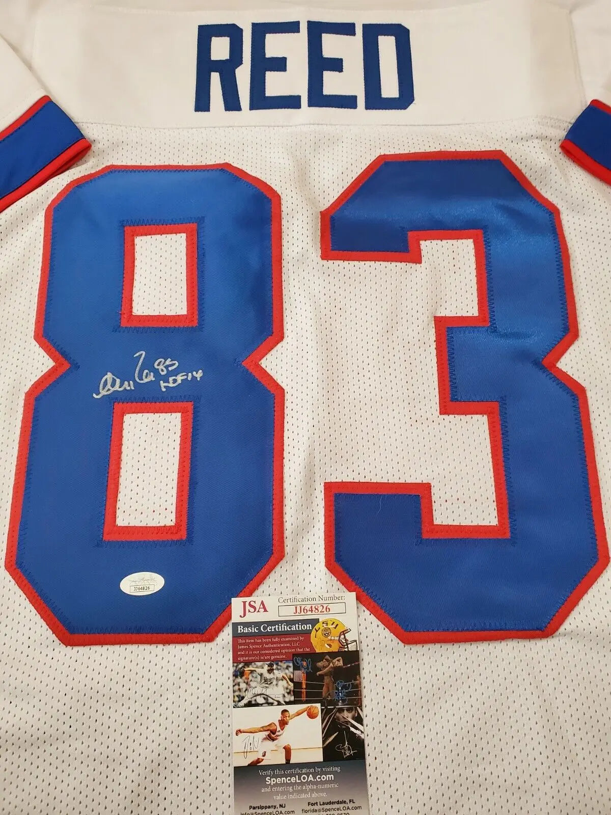 Buffalo Bills Andre Reed Autographed Signed Inscribed Jersey Jsa  Coa