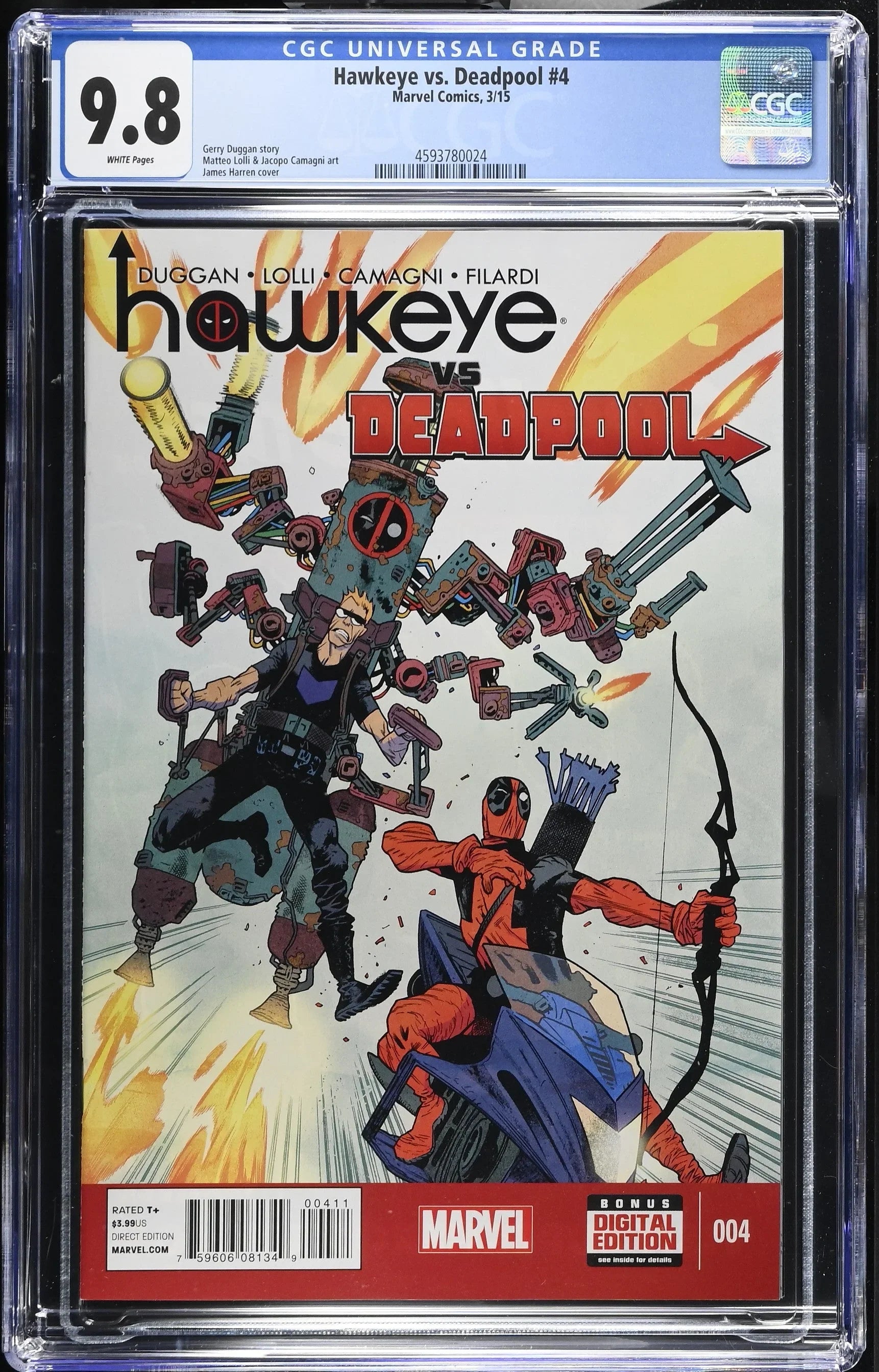 Hawkeye vs. Deadpool #4 (3/15) Graded CGC 9.8