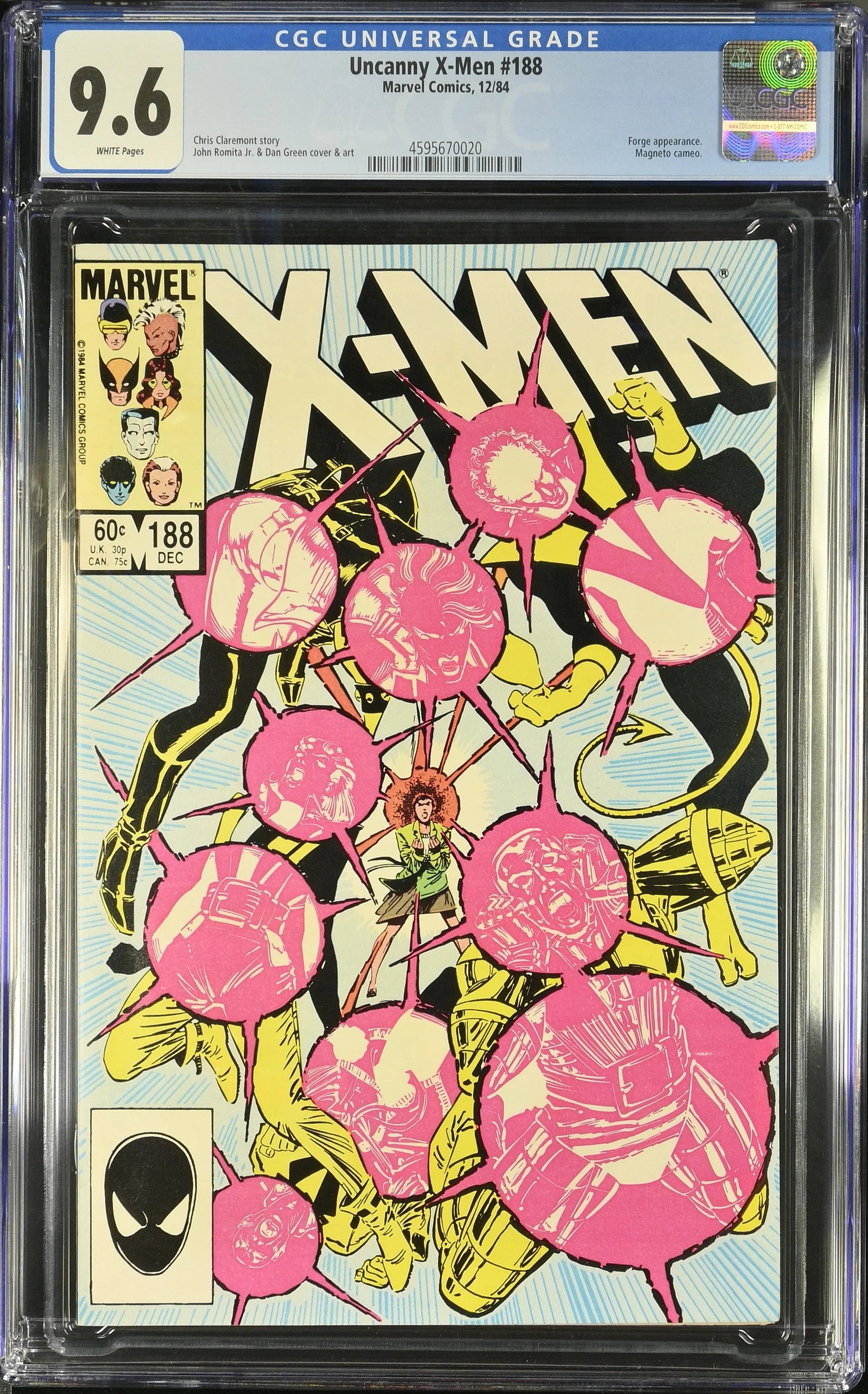 Uncanny X-Men #188 (12/84) Graded CGC 9.6
