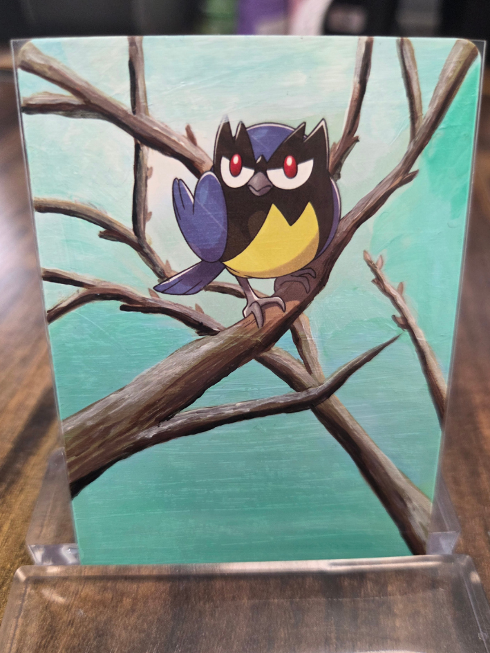 Custom Painted Rookidee Pokemon Card