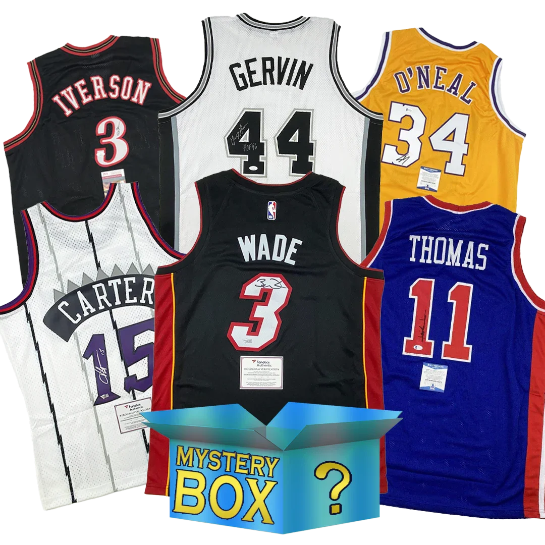 Autographed/Signed Basketball DIAMOND Series 2 Jersey Mystery Box with PSA JSA or Beckett COA