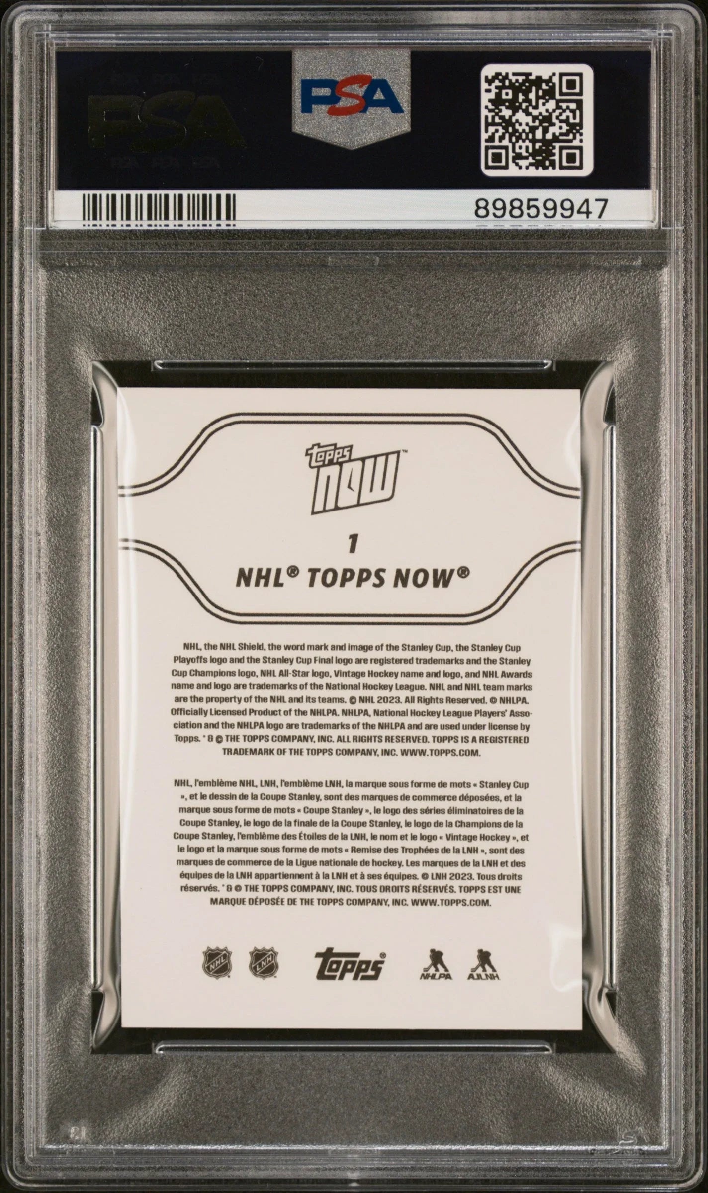 Graded 2023 Topps Now NHL Connor Bedard #1 Stickers Rookie RC Hockey Card PSA 10 Gem Mint