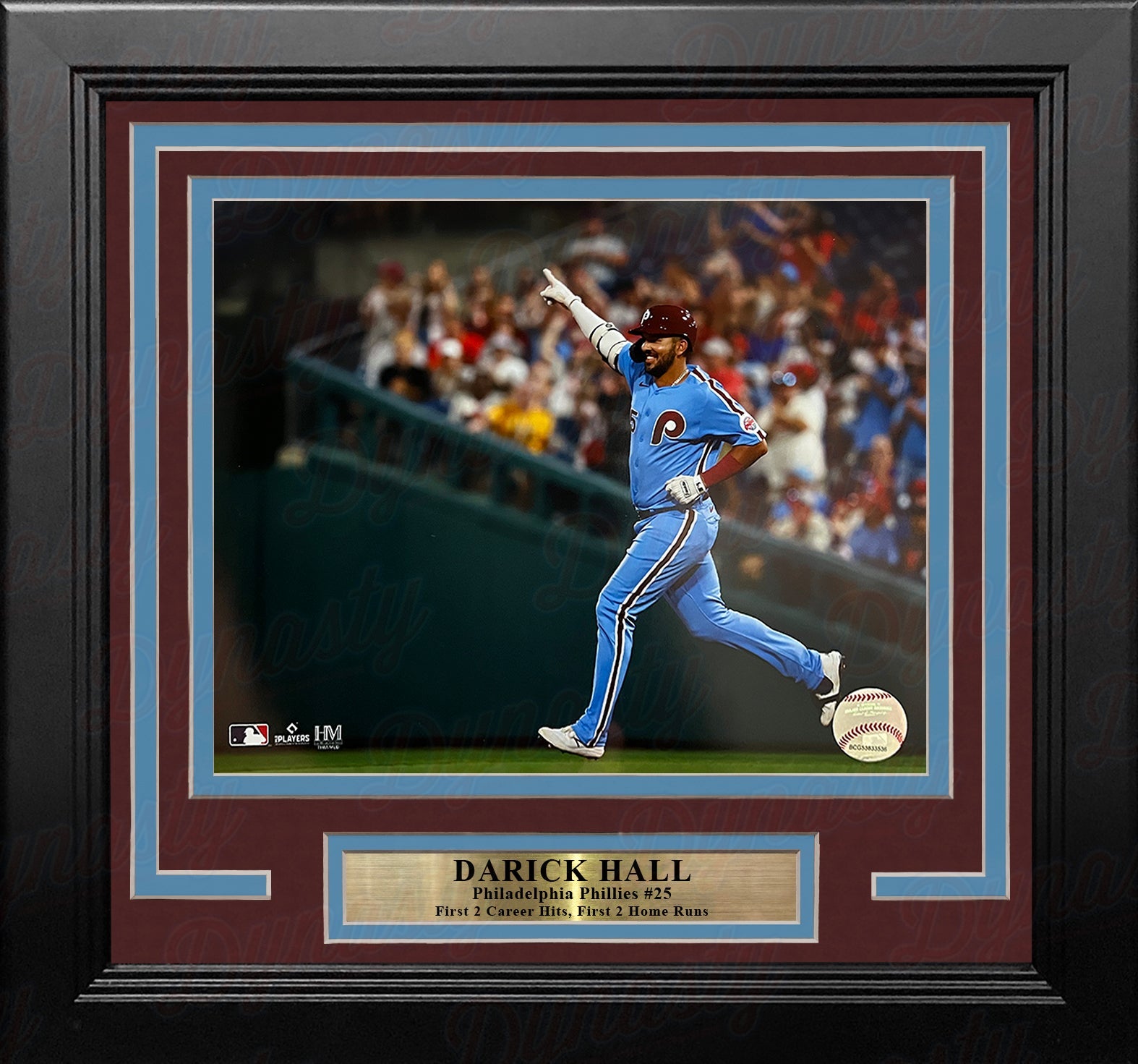 Darick Hall Runs The Bases Philadelphia Phillies 8" x 10" Framed Baseball Photo
