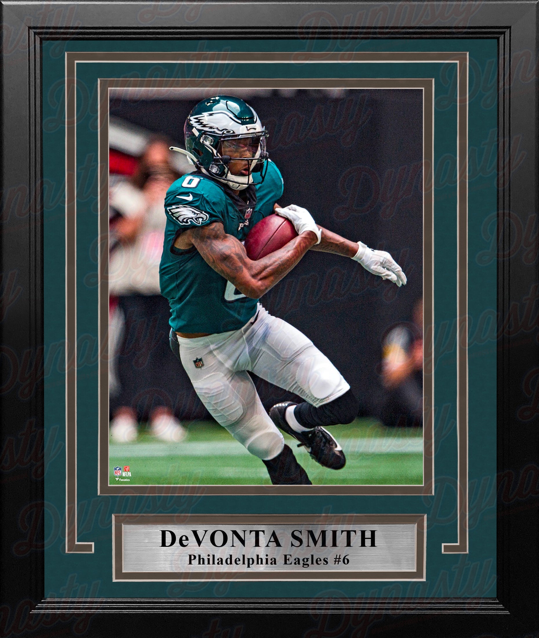 DeVonta Smith in Action Philadelphia Eagles 8" x 10" Framed Football Photo