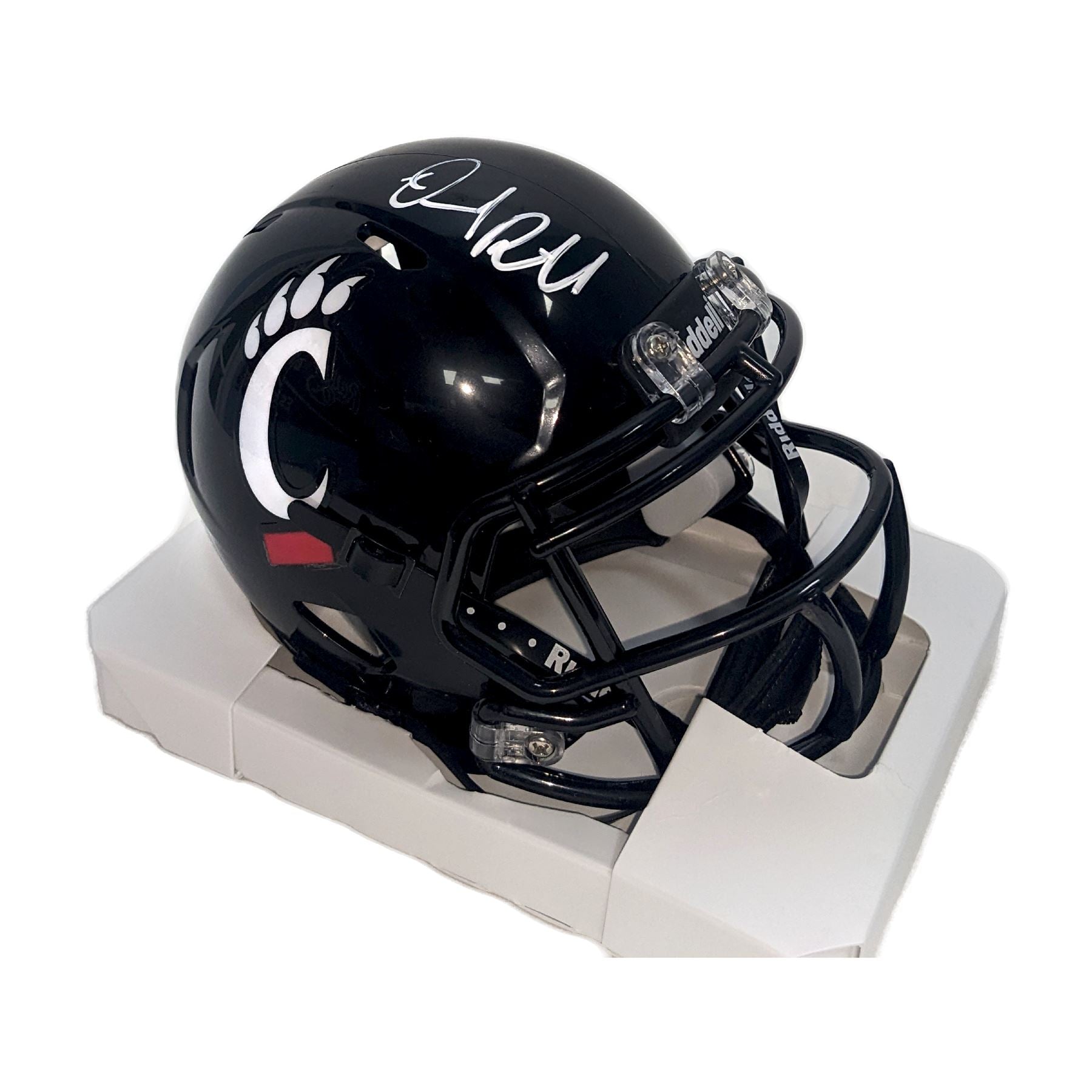 Desmond Ridder Autographed Cincinnati Bearcats Speed Mini Helmet- BAS