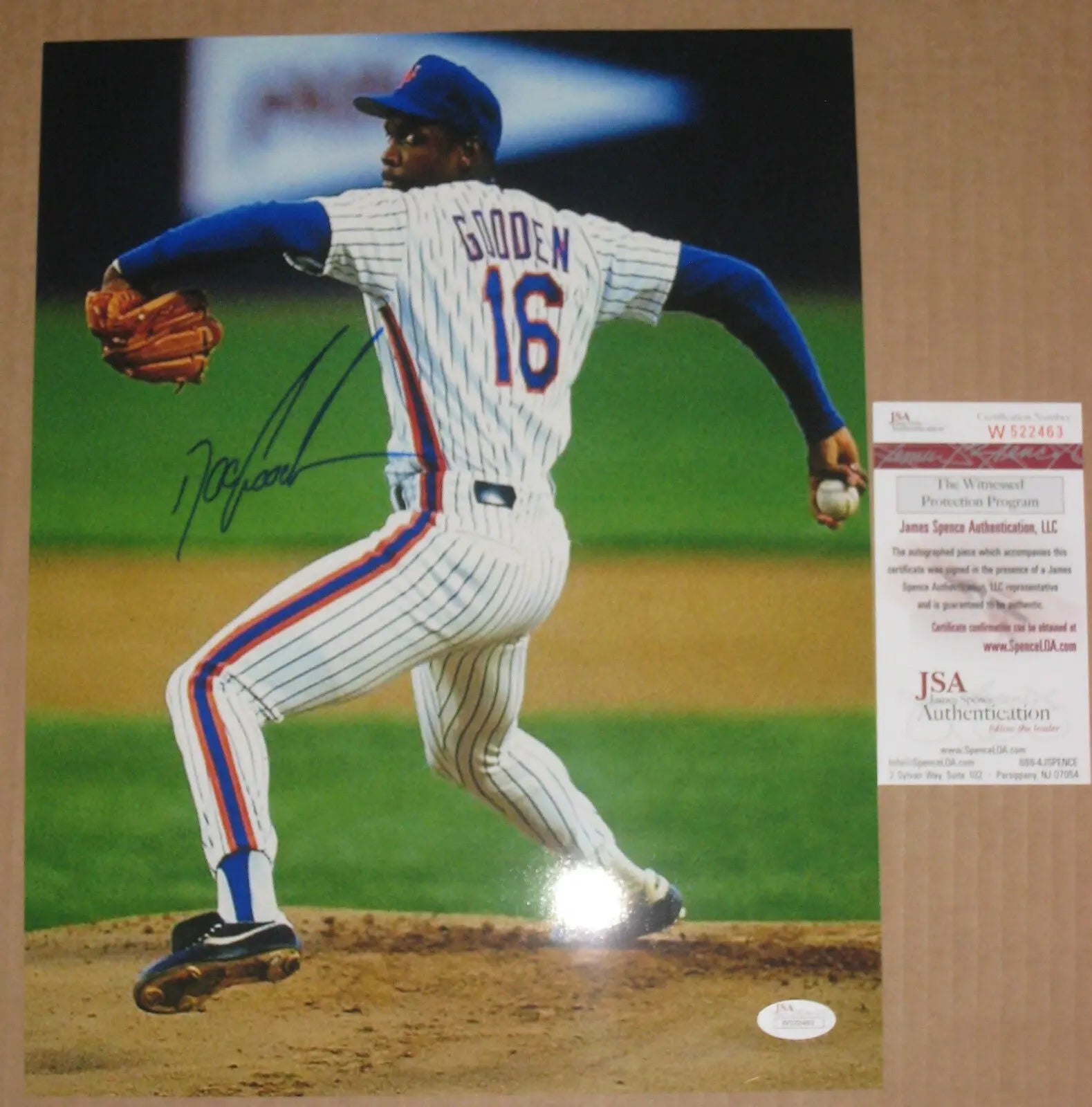 Dwight Gooden Autographed Signed N.Y. Mets 11X14 Photo Jsa  Coa