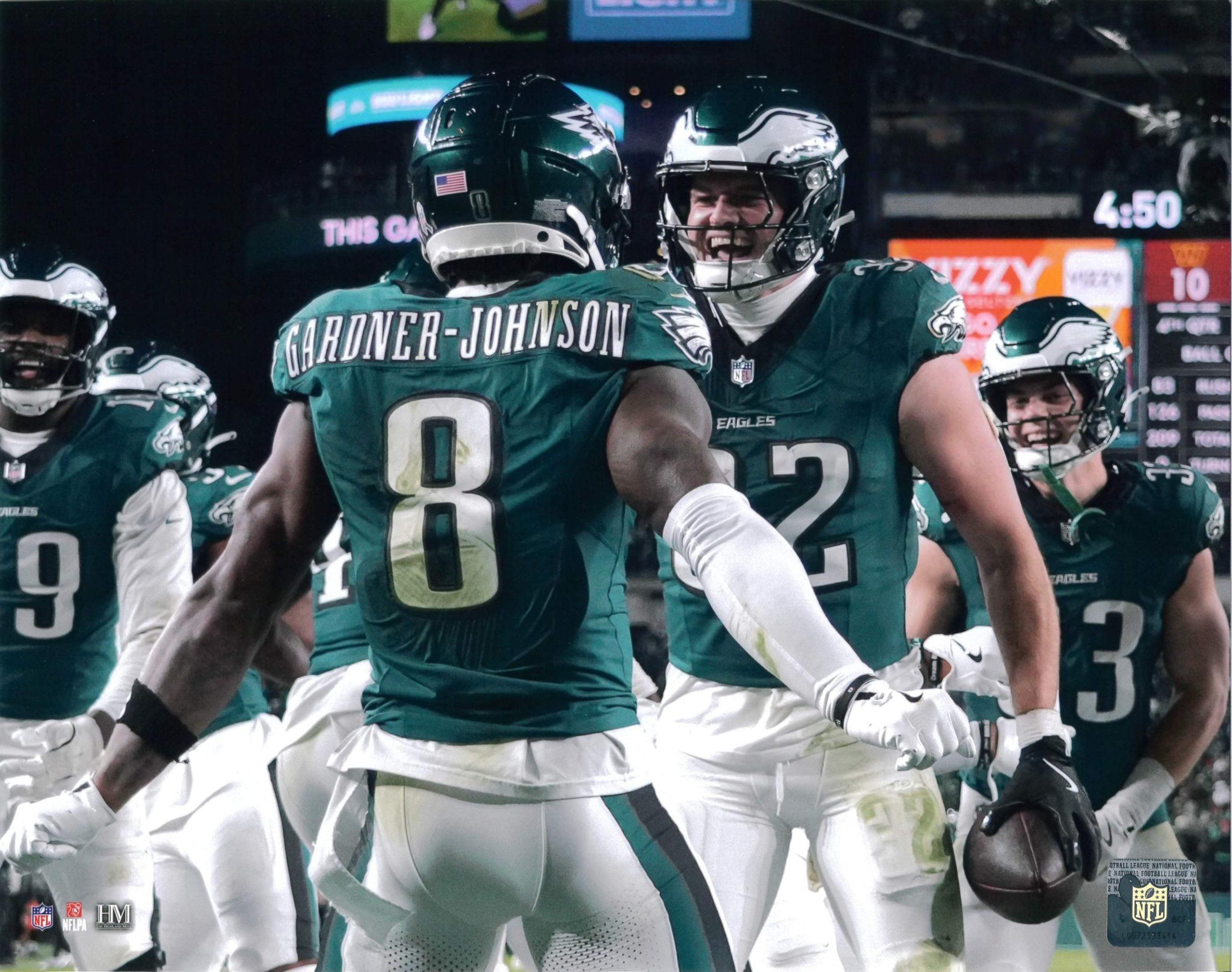 CJ Gardner-Johnson & Reed Blankenship Philadelphia Eagles 8" x 10" Football Photo