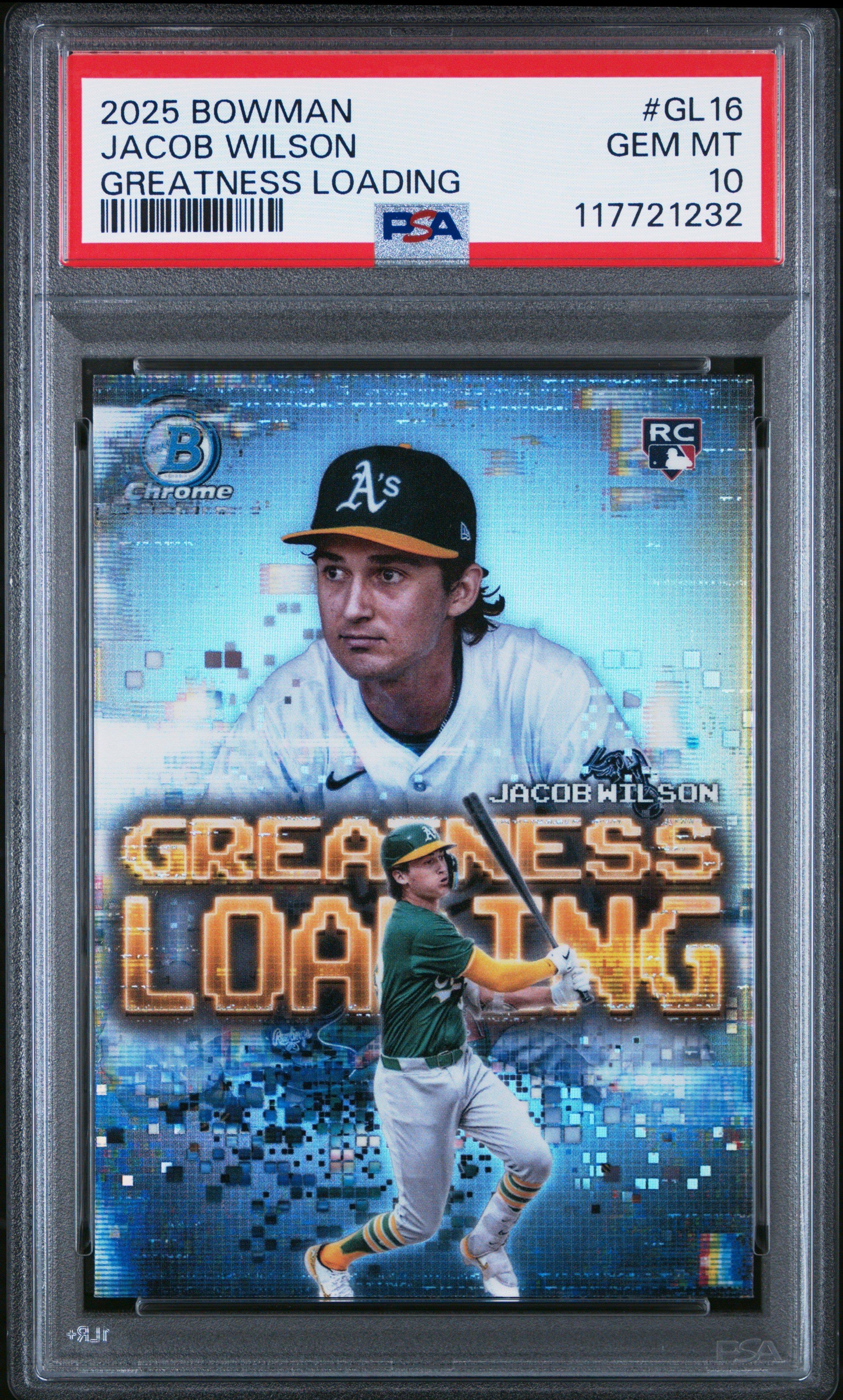 Graded 2025 Topps Bowman Jacob Wilson #GL16 Greatness Loading Rookie RC Baseball Card PSA 10 Gem Mint