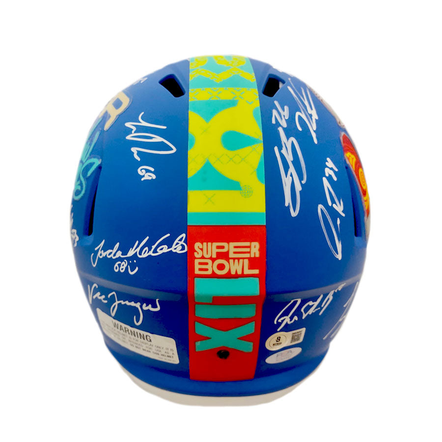 Philadelphia Eagles Team-Signed Super Bowl LIX Champions Helmet - 24 Signatures