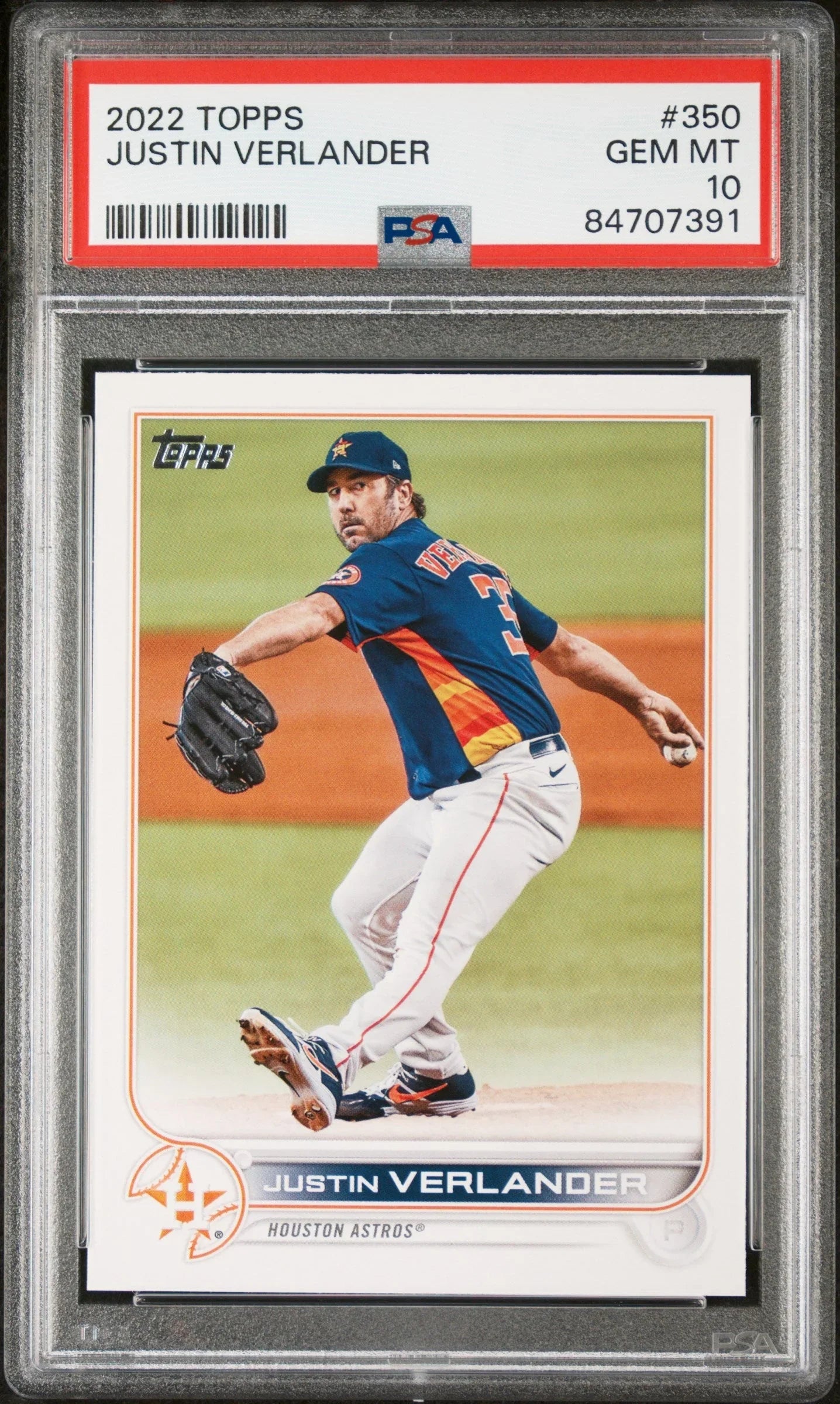 2022 TOPPS JUSTIN VERLANDER  #350 - PSA 10