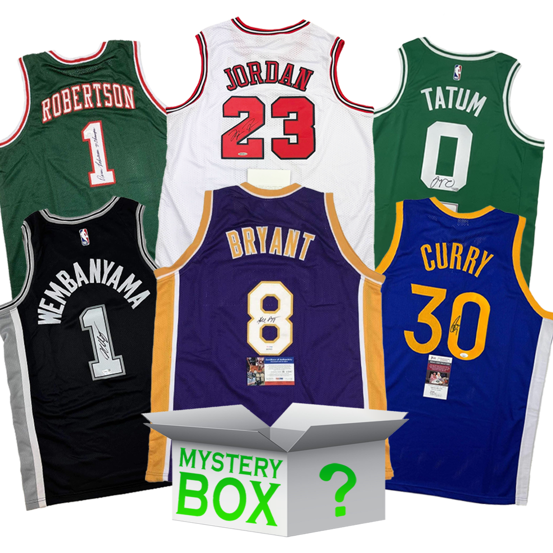 High Roller Autographed/Signed Basketball Jersey Mystery Box with PSA JSA or Beckett COA