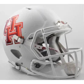 Houston Cougars Full Size Authentic Speed Football Helmet Matte White - NCAA