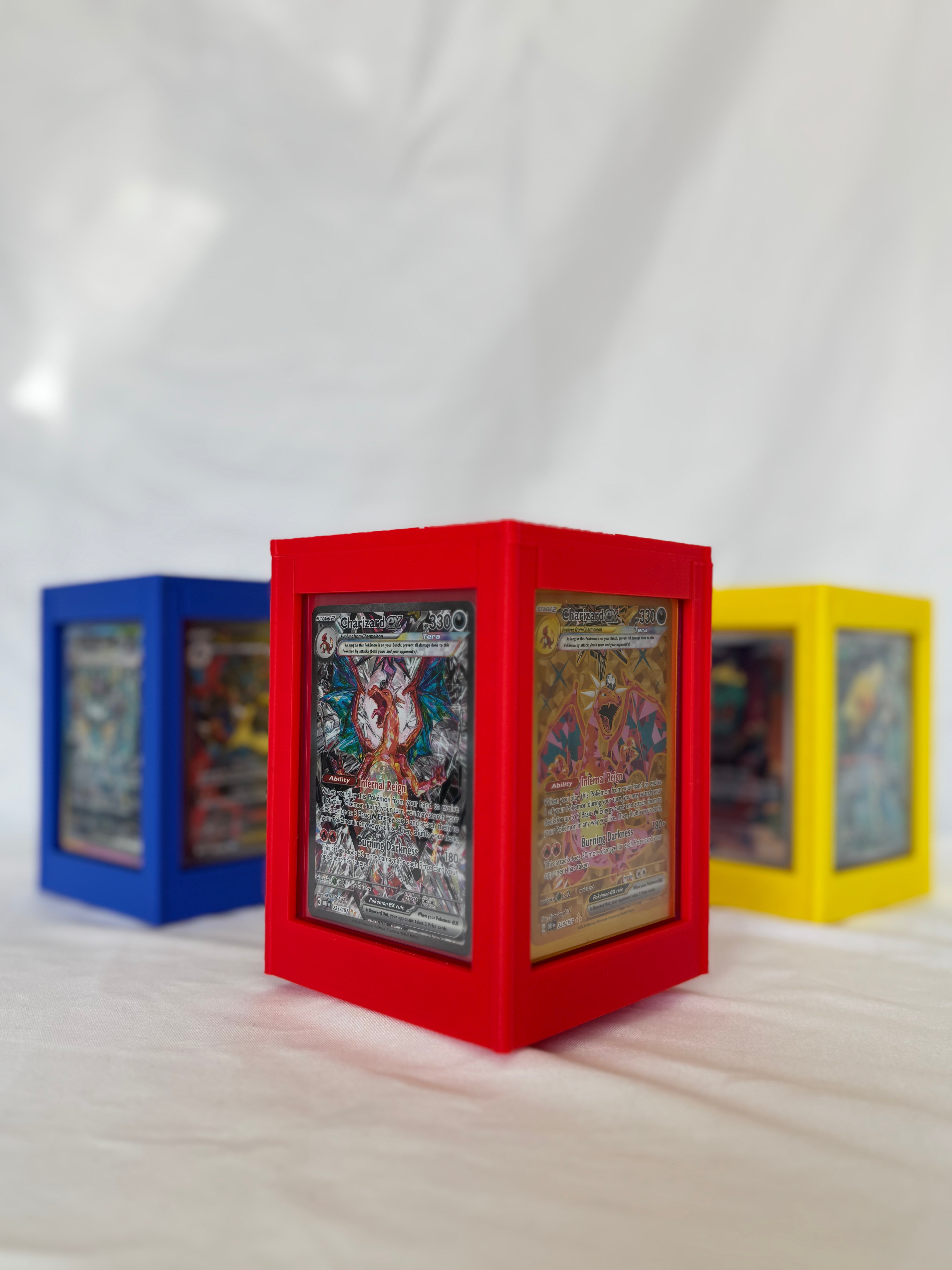4-Sided Rotating Tower for Cards in Toploaders