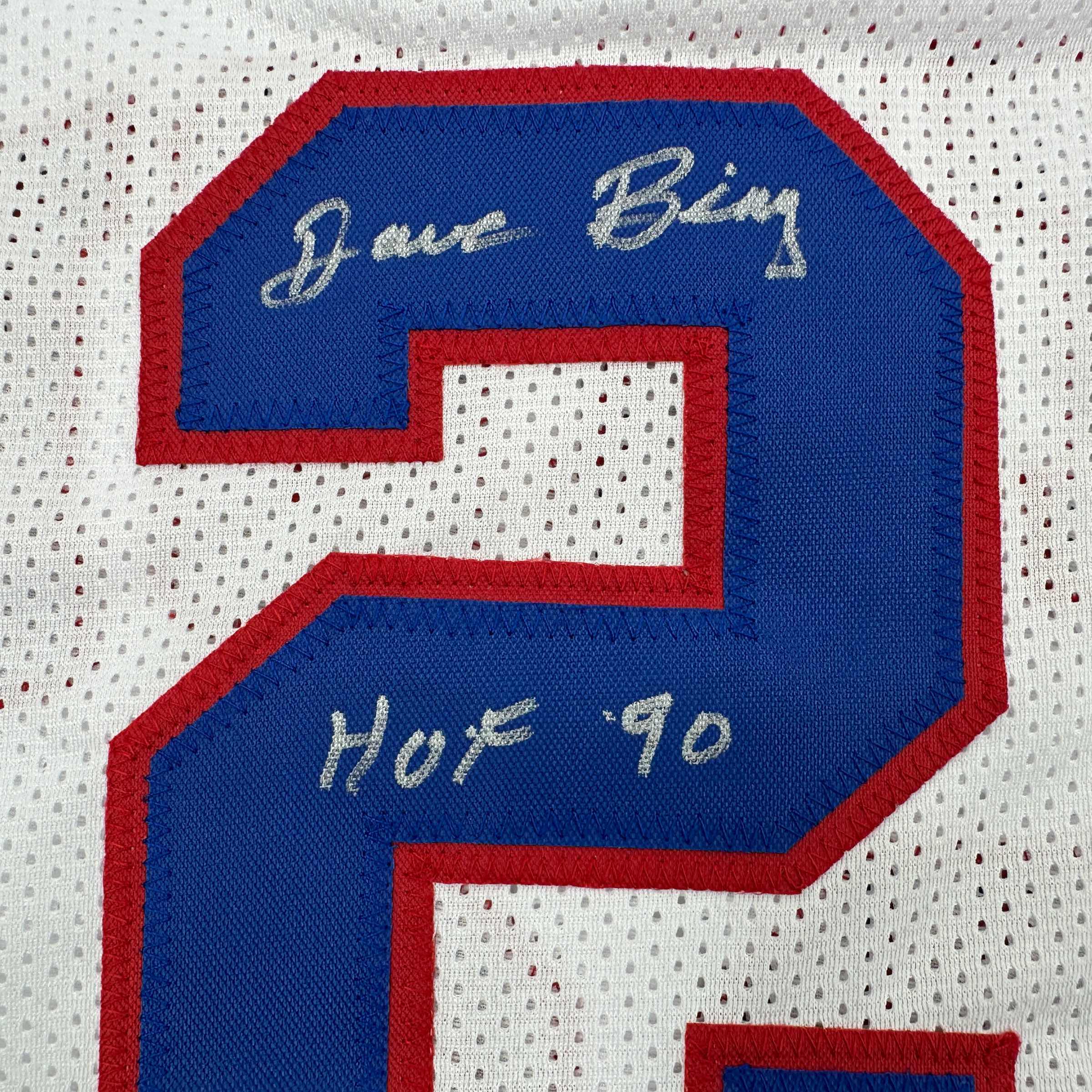 Autographed/Signed Dave Bing HOF 90 Detroit White Basketball Jersey Beckett BAS COA